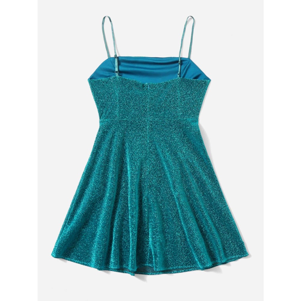 Mini Zipper Back Glitter Cami Dress black (others available by request) - Picture 8 of 11